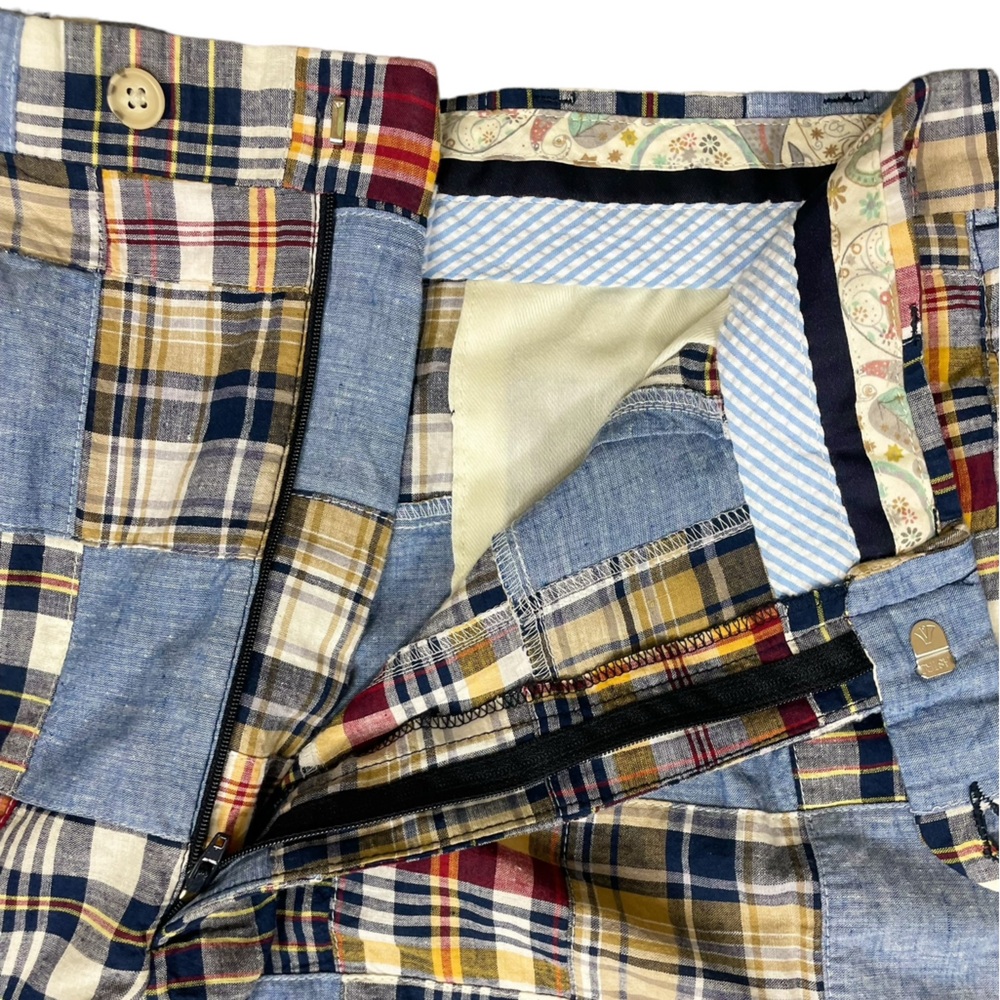Berle Madras Plaid Patchwork Shorts - Picture 7 of 10
